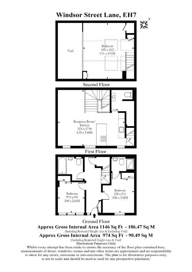 Edinburgh Modern 3-Storey 3-Bedroom City Apartment 외부 사진